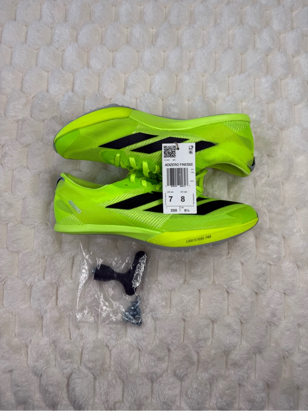 Adidas Adizero Finesse Track Spikes Volt Yellow Size Men 7 / Women 8